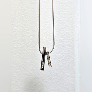 Vintage Avon Silver Pendant Necklace